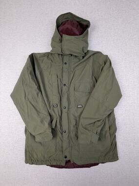 Remington Men’s Waterproof Hunting Jacket Large Green Hooded Fishing Outdoors